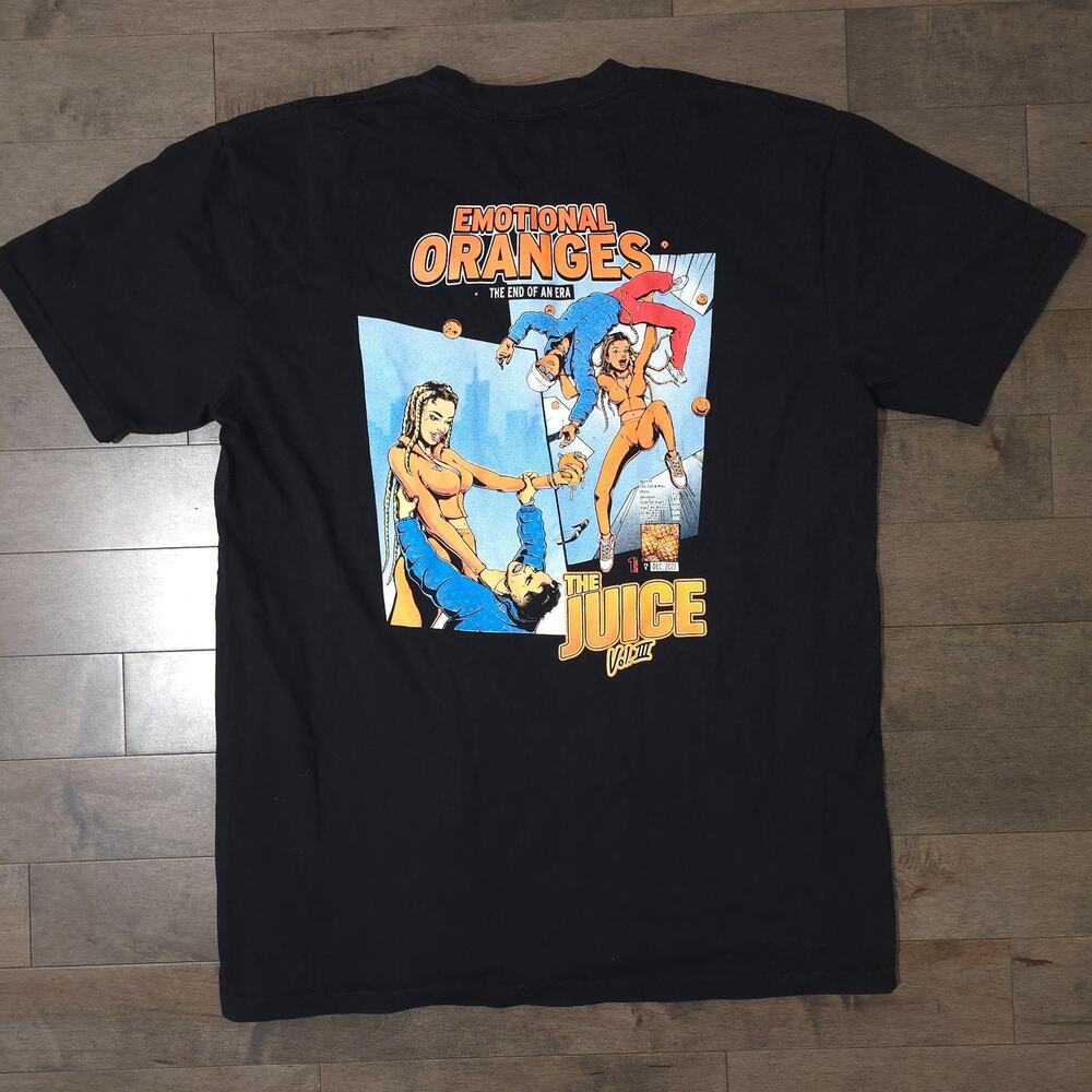 Sour Orange The Juice Vol 3 Emotional Oranges T Shirt Black Graphic Tee - Picture 2 of 10